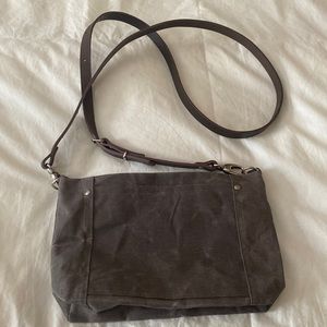 Waxed canvas crossbody